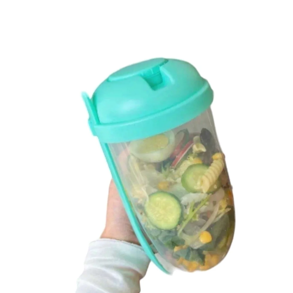 2 New Meal Prep Salad to go lunch plastic containers